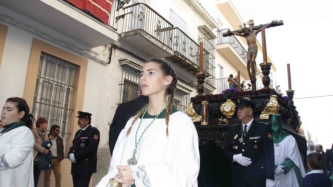El cristo de La Soledad ya procesionó solo en su Cruz en 2016, sin San Juan y el Mayor Dolor.