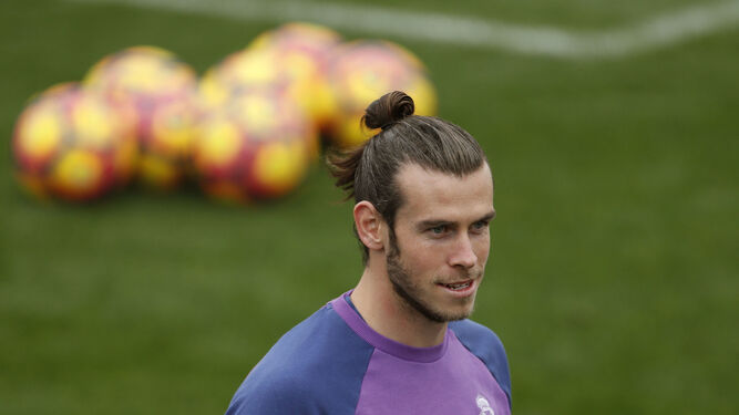 Gareth Bale, durante un entrenamiento.