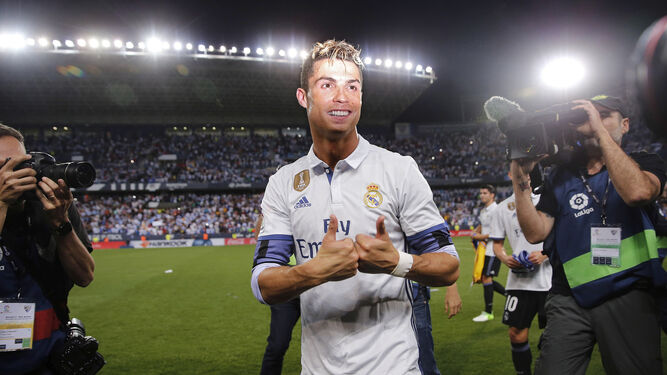 Cristiano Ronaldo al final del partido.