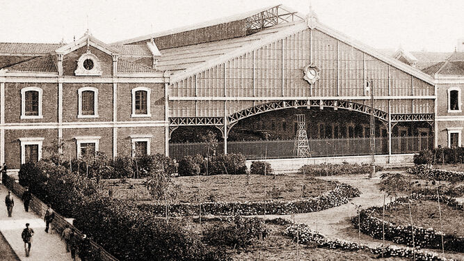 La estación de Cádiz, a principios del siglo XX.