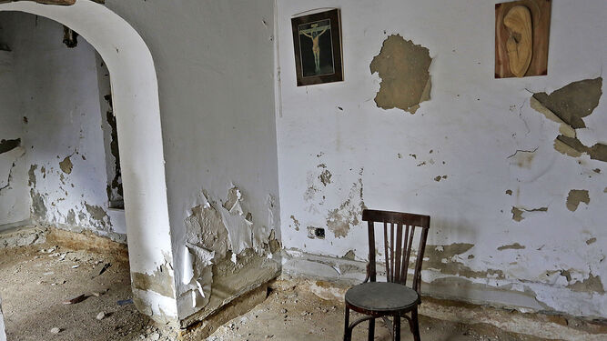 Una estancia del convento de Santa María, a la espera de poder ser rehabilitada para el regreso de las monjas concepcionistas.