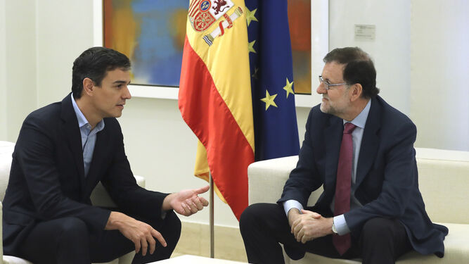Pedro Sánchez y Mariano Rajoy.
