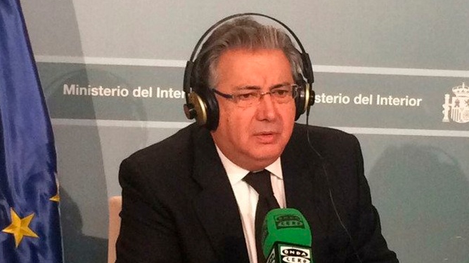 Juan Ignacio Zoido, durante su entrevista en Onda Cero.