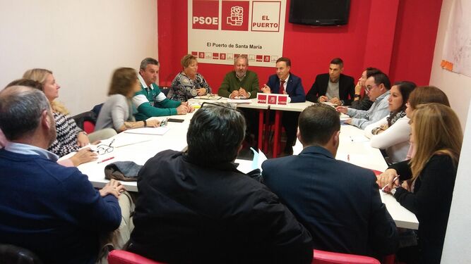 Una imagen de la reunión de la ejecutiva socialista celebrada el jueves.