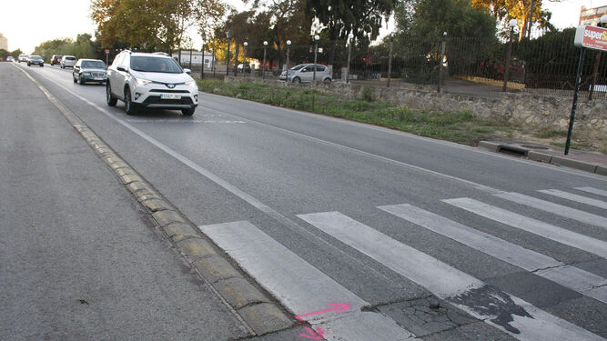 La carretera de Fuentebravía, que pasará en breve a ser de titularidad municipal tras el acuerdo alcanzado.