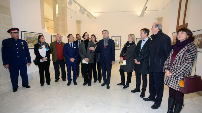 Inauguración de la Exposición de Litografías rusas en el Hospitalito del Museo Municipal de la ciudad.