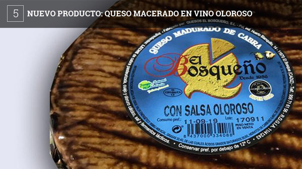 La queser&iacute;a El Bosque&ntilde;o de El Bosque acaba de lanzar al mercado un nuevo tipo de queso madurado de cabra, con salsa de oloroso. No es la primera vez que la queser&iacute;a recurre a bebidas para dar un sabor especial a sus productos.