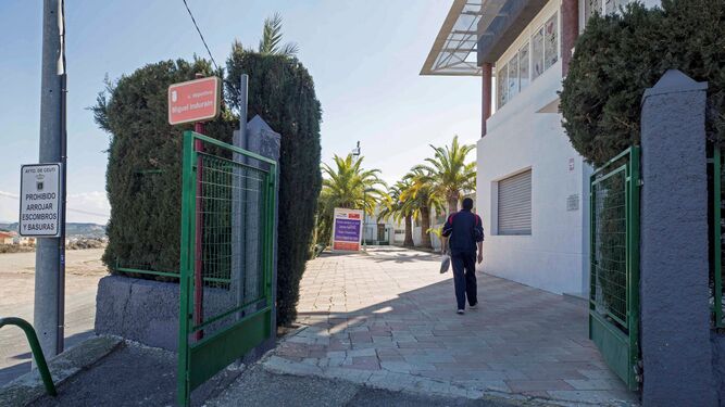 Instalaciones deportivas "Miguel Indurain" de Ceutí, Murcia, donde la Policía Nacional ha detenido a dos jugadores del Jumilla F.C momentos antes de comenzar el entrenamiento