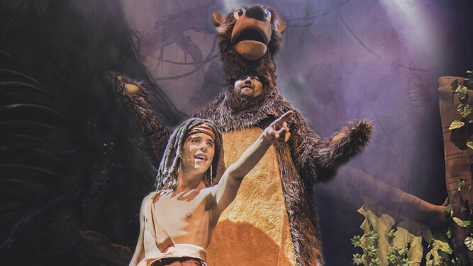 Imagen del cartel del musical gaditano 'Mowgli, el cachorro humano'.