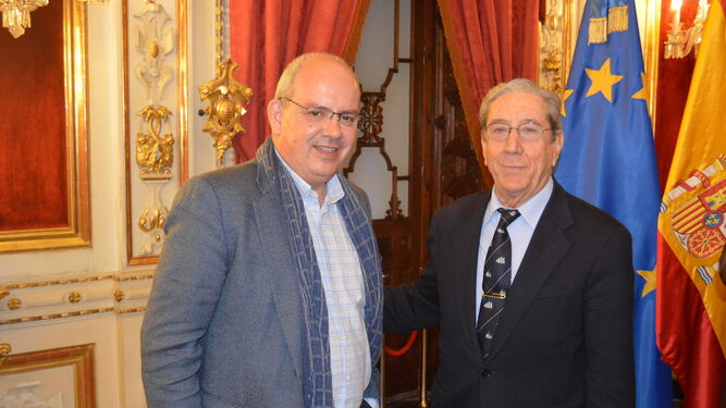 Javier Sánchez Rojas con José Ramón Pérez Díaz-Alersi.