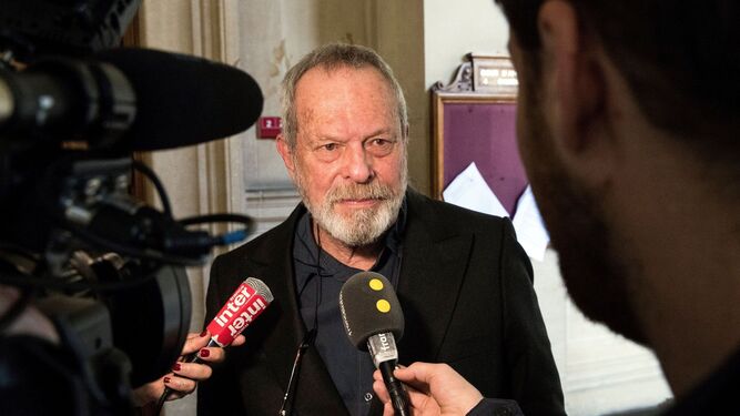 Terry Gilliam en una de sus últimas visitas a los juzgados por este caso.