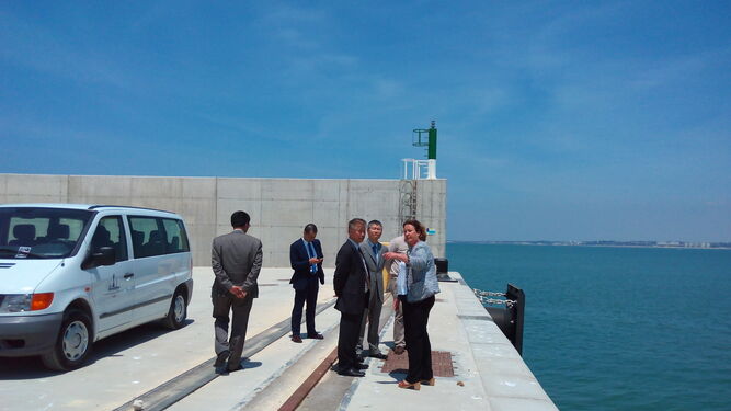 Imagen de la visita de la delegación china.