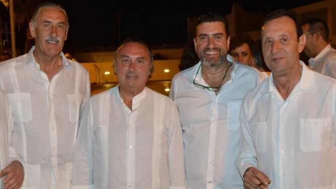 Manolo Gómez, Ángel Carrero, Javier Poullet y Juan Expósito.
