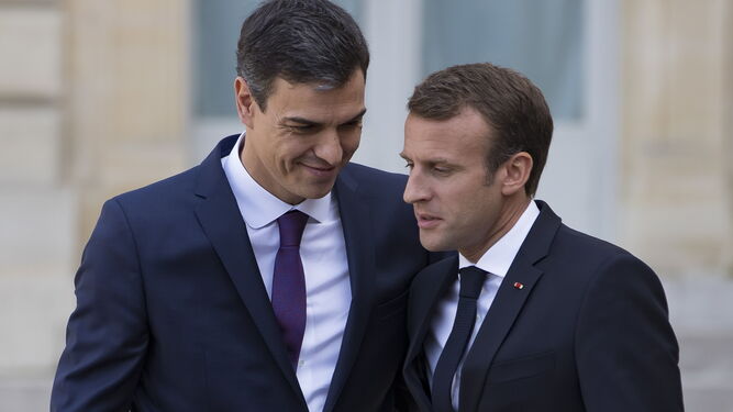 Sánchez y Macron, el sábado en El Elíseo
