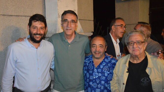 Fabián Santana, Juan Manzorro, Kiki Hernández y José María Izquierdo.