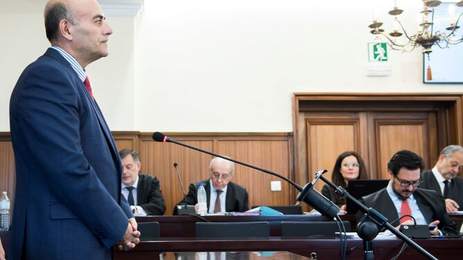 El Letrado Mayor del Consejo Consultivo de Andalucía, Jose Luis Martin Moreno, durante su comparecencia como testigo.