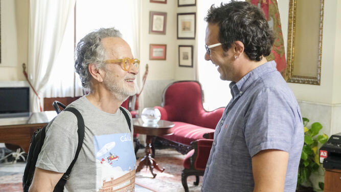 El cineasta Fernando Colomo, en su reunión con el alcalde.