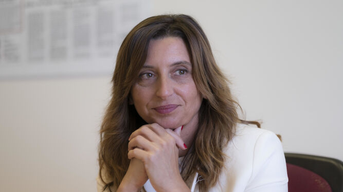 María Victoria Rodríguez, durante la entrevista.