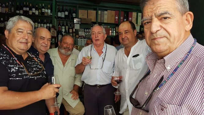 Orencio Machado, Pelayo García, Quico Zamora, Paco de la Rosa y Sebastián Quintero.
