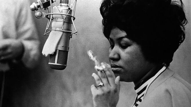 Aretha Franklin, en una imagen de los años 60.