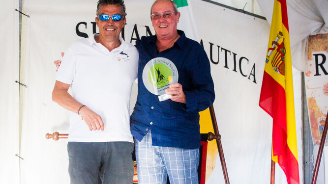 Ramón Calero (i), campeón de Patín, con José María Escribano