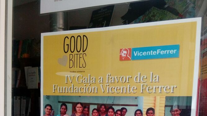 Cartel de la gala solidaria a favor de Vicente Ferrer.
