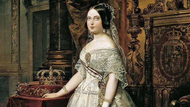 La Reina Isabel II de Borbón, destronada a consecuencia del movimiento revolucionario iniciado en Cádiz