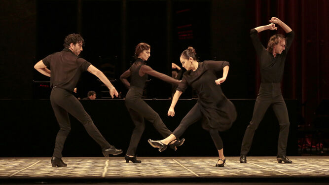 David Coria, Tamara López, Rafaela Carrasco y Rubén Olmo en 'El Salón de baile'