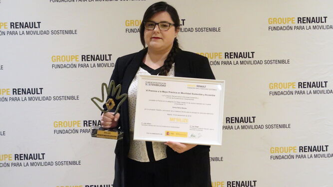 Sonia Sáinz el día de la recogida del premio en el Club Financiero Génova de Madrid.