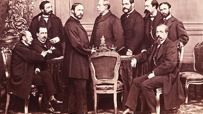 1868 hace 150 añosSerrano, Prim, Sagasta y Topete en el nuevo Gobierno