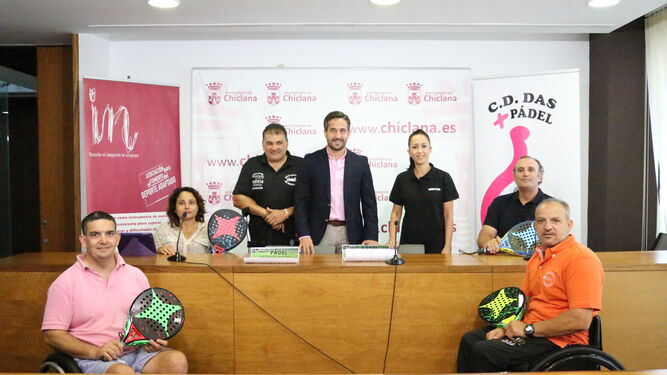 Momento de la presentación del campeonato en el Ayuntamiento de Chiclana