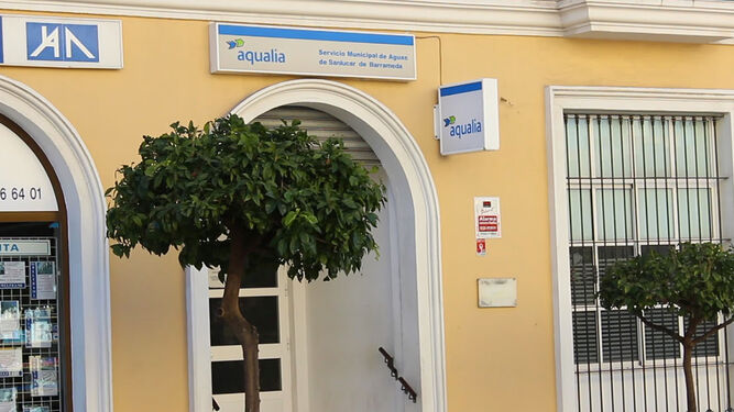 La oficina local de Aqualia en Sanlúcar.