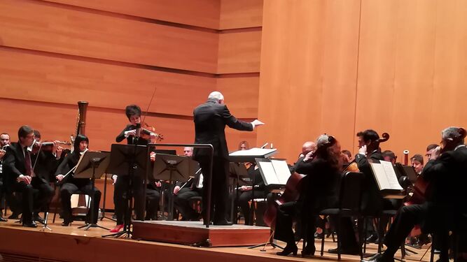 Un momento de la actuación de la Orquesta de Córdoba en el Palacio de Congresos.
