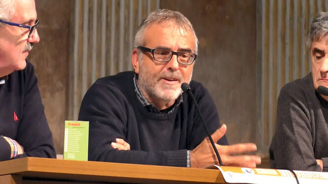 Ricardo Álamo durante la presentación del libro