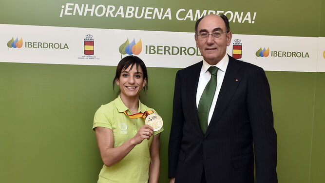 Sandra Sánchez e Ignacio Galán, en Iberdrola