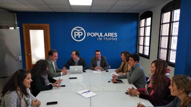 Reunión del Comité de Dirección del PP de Huelva en la mañana de hoy