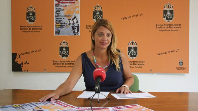La concejala Elena Sumariva, durante su etapa de delegada municipal de Juventud.
