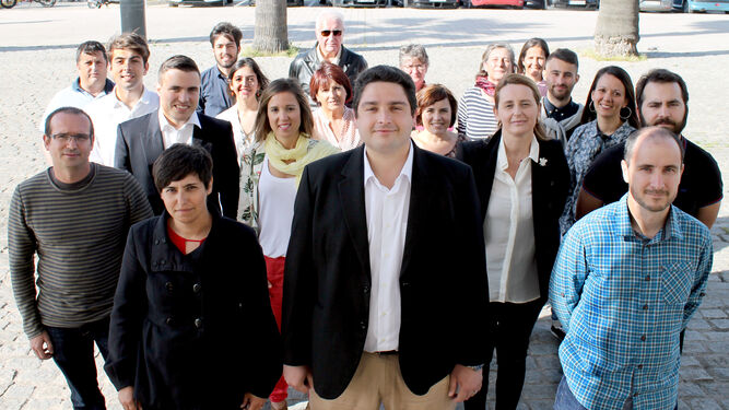 Integrantes de la candidatura de Izquierda Unida en las elecciones municipales de 2015