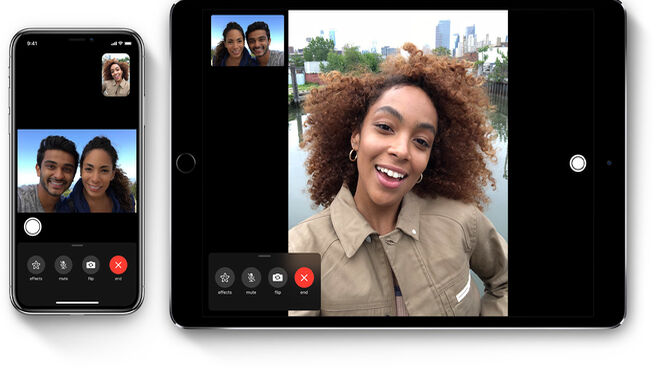 La aplicación de videollamadas de Apple FaceTime.