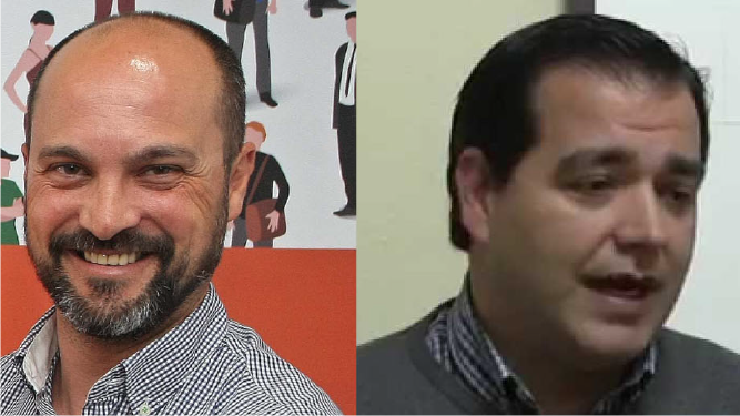Miguel Alconchel (LB 100x100) y Salvador Puerto (PSOE)