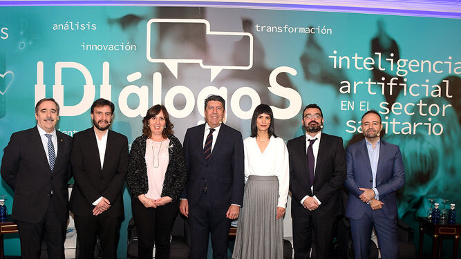 Participantes en el debate celebrado esta semana en Madrid sobre IA en el sector sanitario.