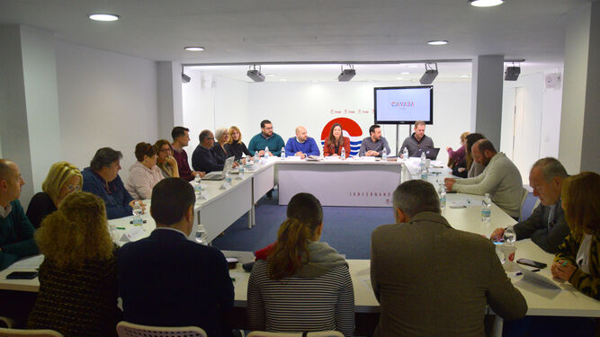 Reunión del comité de campaña del PSOE de San Fernando.