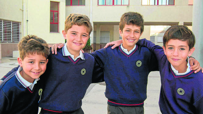 Alumnos del colegio Grazalema-Guadalete.