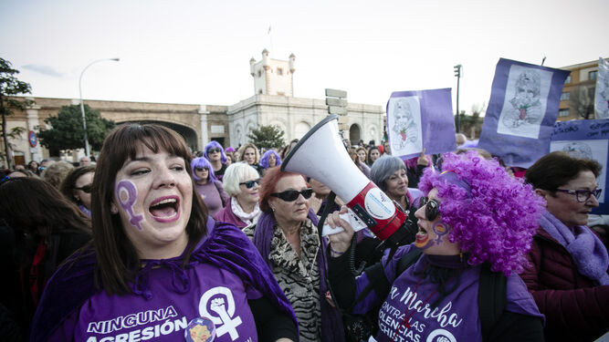 Feministas en Cádiz
