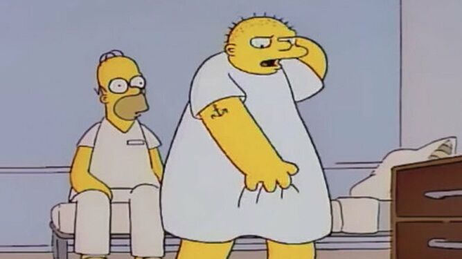 El encuentro de Homer con el Michael Jackson del psiquiátrico