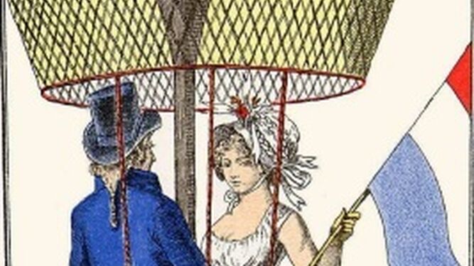 Las ascensiones en globo eran un espectáculo popular en la primera mitad del XIX.