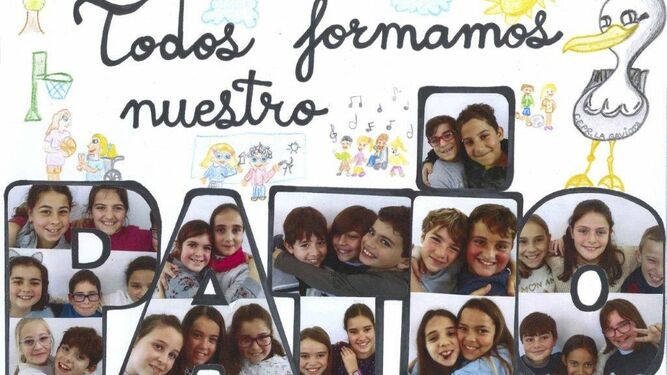 Cartel ganador de los estudiantes del colegio público La Gaviota.