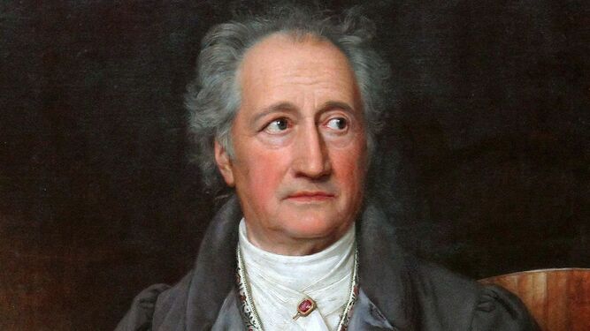 Retrato de Johann Wolfgang von Goethe.