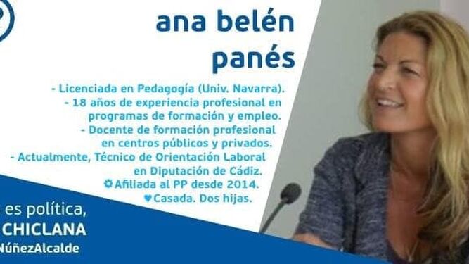 Ana Belén Panés también estará en la candidatura popular.