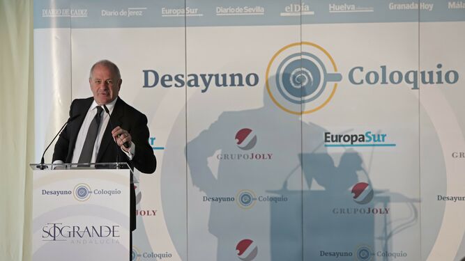 Marc Topiol, consejero delegado de Sotogrande SA, durante su intervención en el Desayuno-Coloquio de 'Europa Sur' y Grupo Joly.